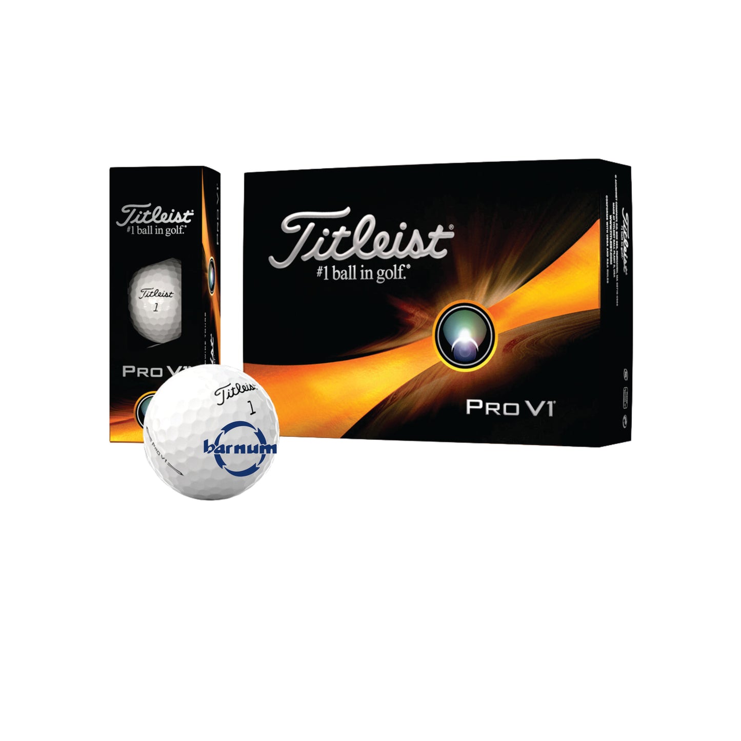 Titleist Pro V1 golf ball and packaging