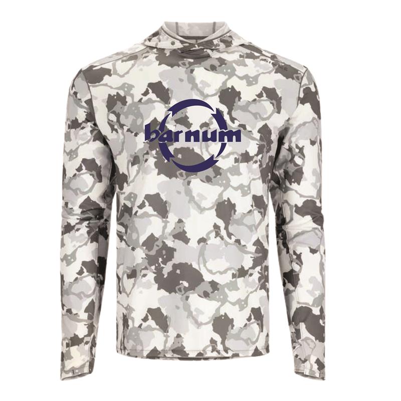 Long-sleeve camouflage shirt with a barnum logo